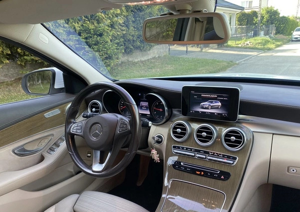 Mercedes-Benz Klasa C cena 67900 przebieg: 186000, rok produkcji 2015 z Poręba małe 352